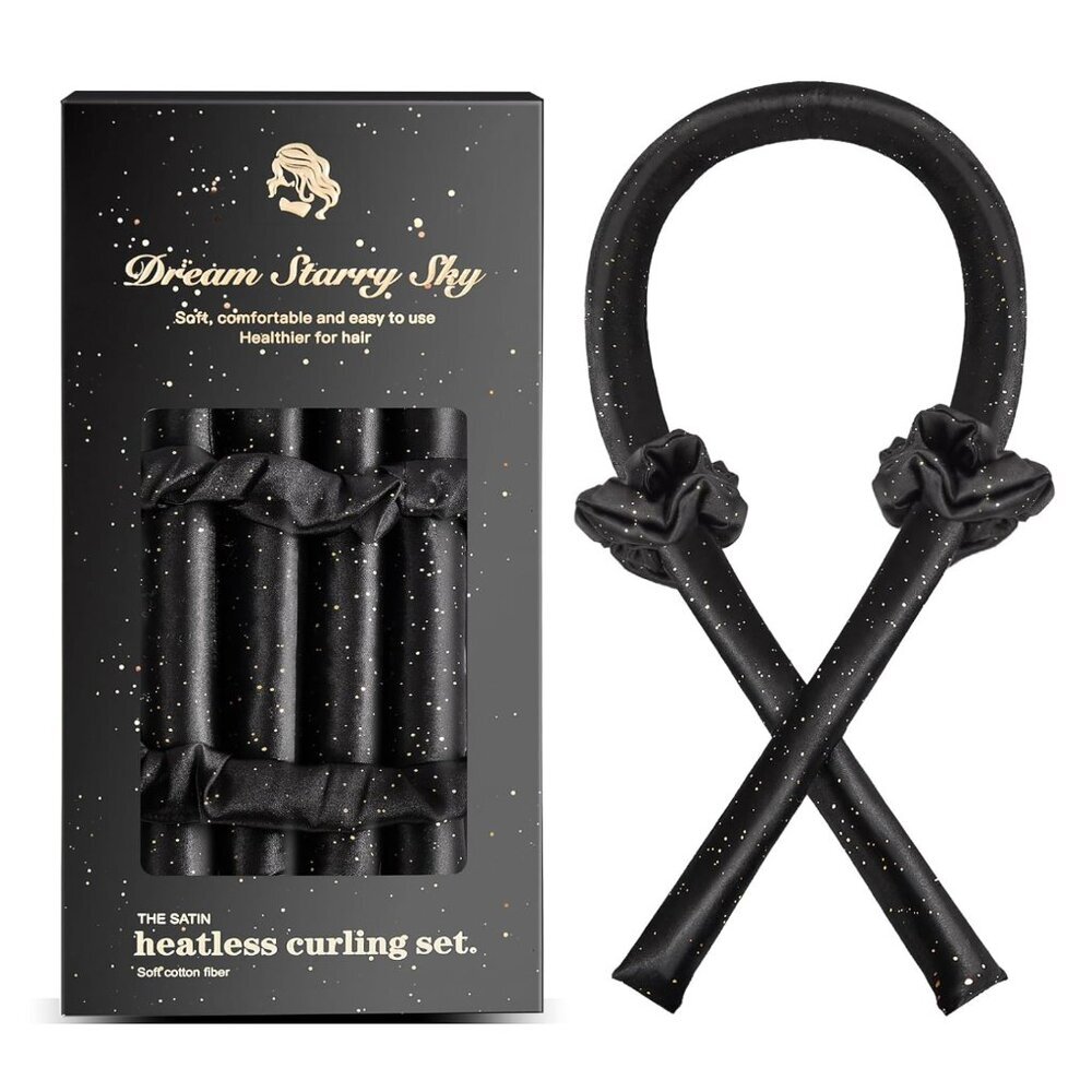 Satin Heatless Curling Set – Dreamy Starry Sky – NEW Sealed